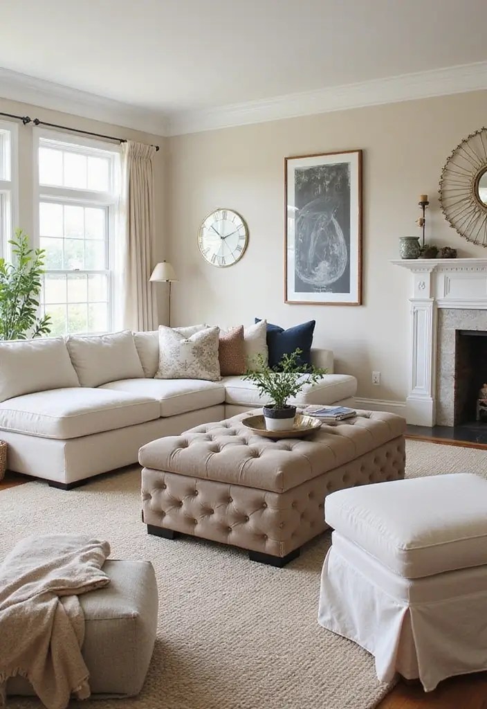 20 Cozy Living Room Decor Ideas That'll Make You Want to Stay In Forever! - 9. Functional Multi-Purpose Furniture