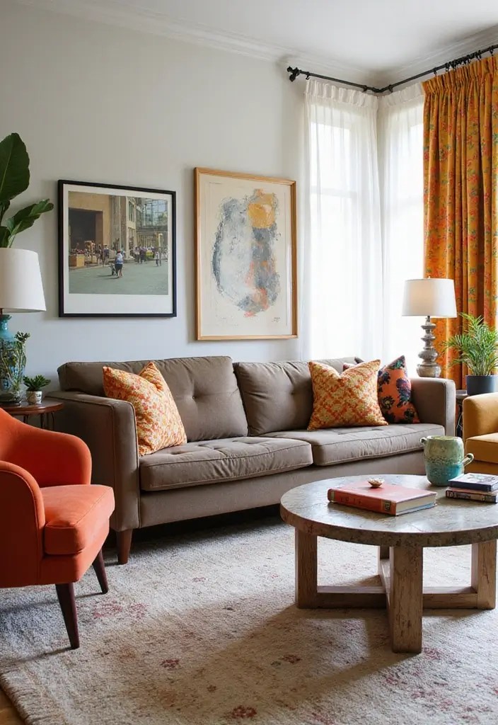 20 Stunning Living Room Decor Ideas That'll Transform Your Space on a Budget (You Won't Believe #12!) - 13. Use Colorful Accent Furniture